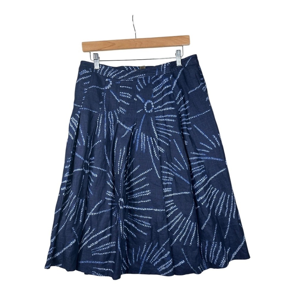 Tommy Bahama‎ Bastille Burst Linen Skirt size 6 Blue